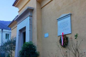 Edificio di accesso al Cimitero Ebraico nel Cimitero Monumentale di Staglieno